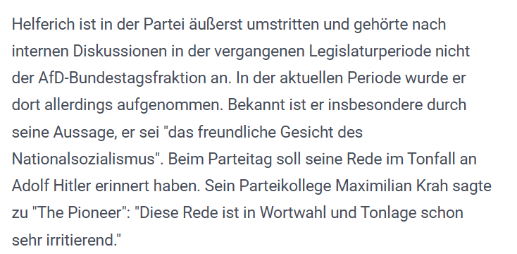 AfDverbot_2024's tweet photo. #Helferich soll bei seiner Rede im Tonfall und der Wortwahl an #Hitler erinnert haben.
https://t.co/GjeQ9EUHsR
Gibt es jetzt auch ein #PAV gegen ihn - wie in der Causa #Eichwald? Denn DAS wäre jetzt eigentlich nur konsequent, @AfD und @AlternativeNRW!
https://t.co/OCdJboUVTv https://t.co/n0yD4xRFXa