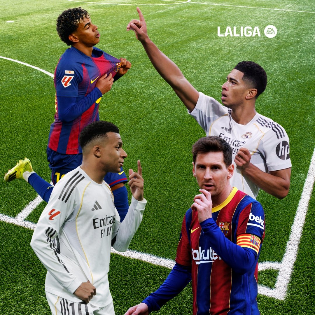 LaLigaEN's tweet photo. Two clásicos... but make it World Cup semifinals 🫰 https://t.co/1V8VtRLoRi