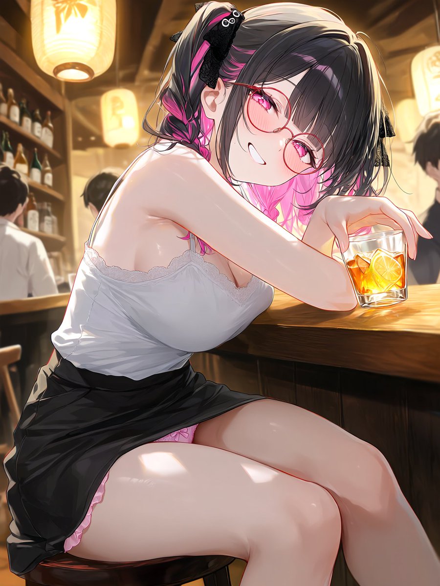 HiyoriNanaseAI's tweet photo. ふへへ～💕おしゃけすきぃ～❣️❣️
こっち来ていっしょに飲もうよ～～🍻
 #AIart #AIイラスト https://t.co/UNQimyTFW8