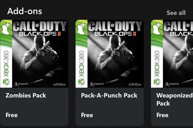 SteamGamesPC's tweet photo. 🎮🧩Claim 32 FREE Call of Duty: Black Ops II DLC packs on #Xbox Part 1

Nuketown 2025
https://t.co/EcCv4aYxg6
Zombies Pack
https://t.co/mTZ8gXRydM
Cyborg Pack
https://t.co/mV9UROgsPq
Dragon Pack
https://t.co/IMYRxWFF8K
Asia-Pacific Pack
https://t.co/AjKNXdFY14

#CallOfDuty #DLC https://t.co/NnLdCInncV