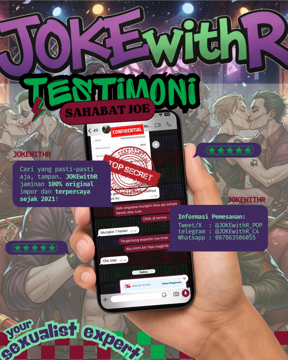 JOKEwithR_POP's tweet photo. Kiriman ke area Angsana kemarin cuma butuh 2 hari udah langsung mendarat mulus. 📦
Buat kamu yang di wilayah Kalsel lainnya, estimasi  1-2 hari aja paket udah tiba di genggaman. Yuk,  DM BangJOE sekarang biar malam liarmu gak tertunda! 🫦✨ #gaykalsel #gaybjm #gaybpp #gaysmd #gay https://t.co/4F1P5stBuR