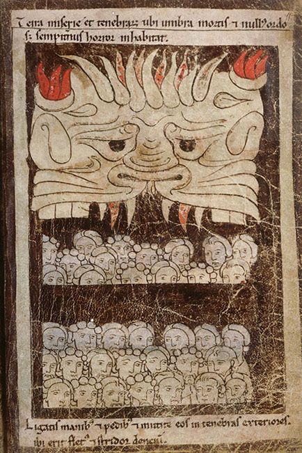 Einarbaldvii's tweet photo. The Mouth of Hell in medieval manuscripts. https://t.co/FMVSubPTD3