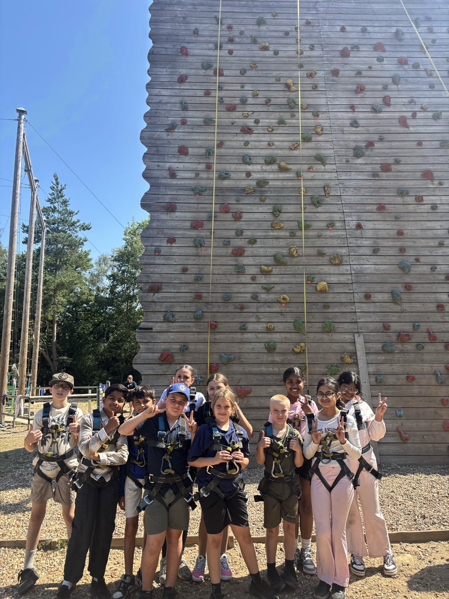BedParkAcad's tweet photo. Group 3 & 4 harnessed up and ready for their final PGL adventure! 💪🧗 One last challenge, plenty of laughs, and memories to last a lifetime! 🌟 #PGL #AdventureAwaits #Teamwork https://t.co/JkkYzOfFz6