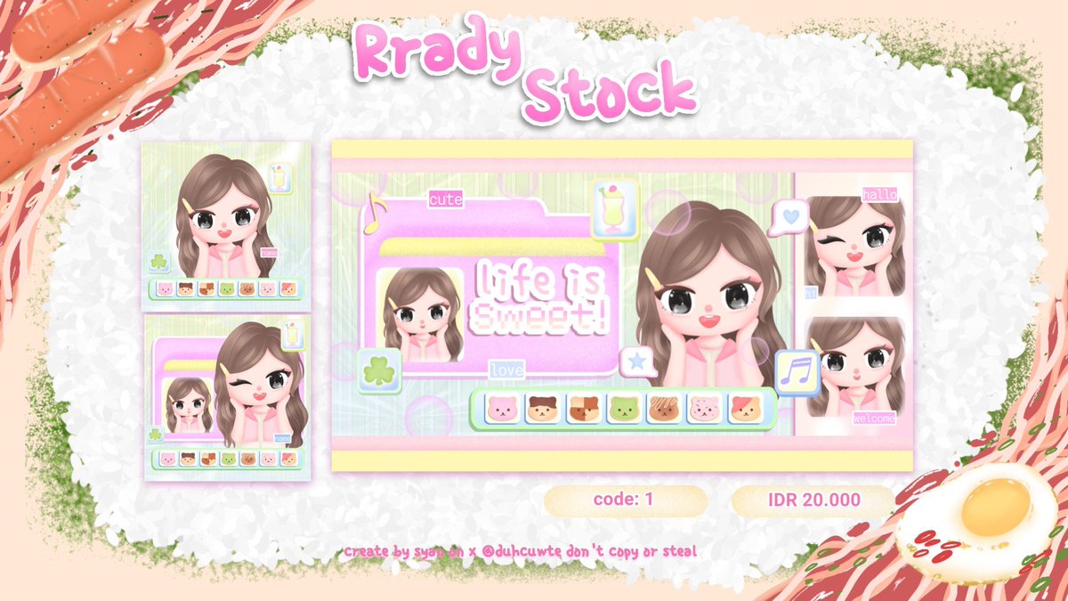 duhcuwte's tweet photo. help repost!! maciii all #bealanja ><

hiii selamat malam mantimun, syan bawa 4 rs chibi layout wabis yang siap di take sekarang juga‼️ dengan spesial price (20.000) sudah free retext, bisa sung chat syan lewat tele/wa https://t.co/LaiBJ22yOA