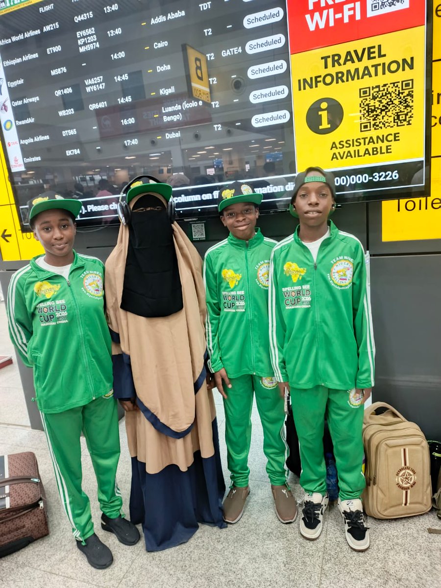 iAm_d3Lmart's tweet photo. 🚨 BREAKING: 🇳🇬 TEAM NIGERIA IS AIRBORNE TO CHINA! ✈️🇨🇳

The journey to global greatness has officially begun.

Damilola Oreofe Adeolu and the rest of Team Nigeria are on their way to Shanghai, China to represent our nation at the Spelling Bee World Cup 2026.

Every Nigerian who believes in excellence should be proud of these young champions. They carry not just our flag, but the hopes of millions of children who dare to dream.

Join me in wishing them a safe journey and resounding success.

Go for God, Dami. Go for Gold, Team Nigeria! 🇳🇬🏆

I'll be bringing you exclusive updates from their World Cup journey. Stay tuned!

#TeamNigeria #SpellingBeeWorldCup #Shanghai2026 #Education #Spellionaire