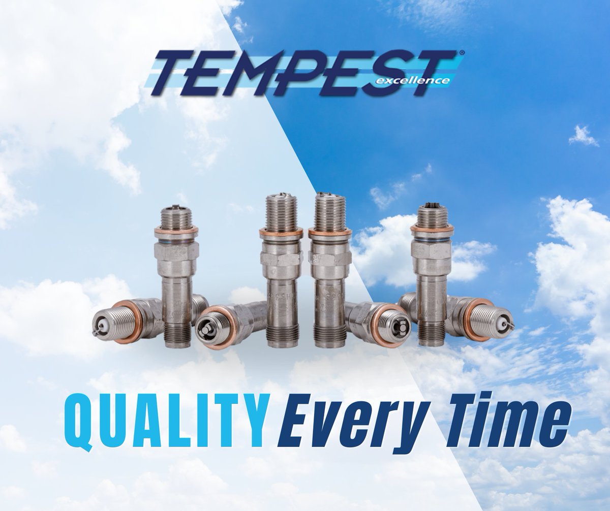 TempestMarktng's tweet photo. There’s a reason Tempest® spark plugs are the world’s best general aviation spark plugs. Designed with excellence and precision, it’s quality in every product. 

#Tempest #GeneralAviation #support #quality #sparkplugs #innovation https://t.co/2GGkSPYZjn
