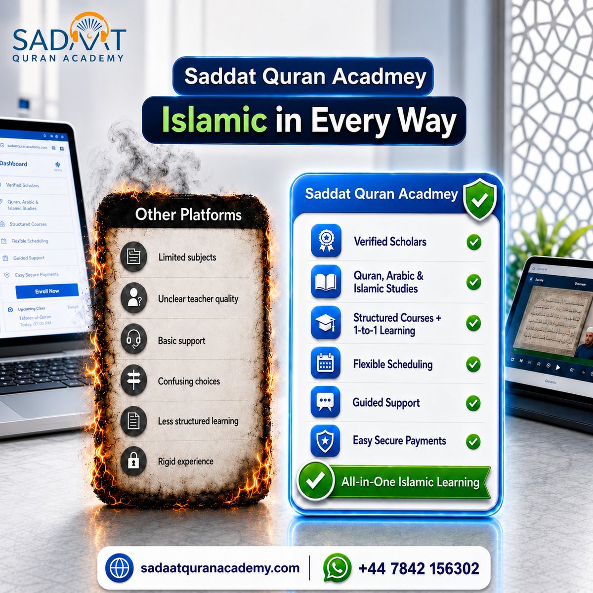 qreading786's tweet photo. Sadaat quran academy
Learn Quran Online from Anywhere in the World.
✅ Male &amp; Female Teachers
✅ Flexible Timings
🎁 1 Week Free Trial Classes
📖 Nazra • Tajweed • Hifz • Islamic Studies
Contact Us Today!
Website: https://t.co/sKgdWmowD0 
WhatsApp ￼⁨+44-7842156302 https://t.co/uA7JVT5OuB