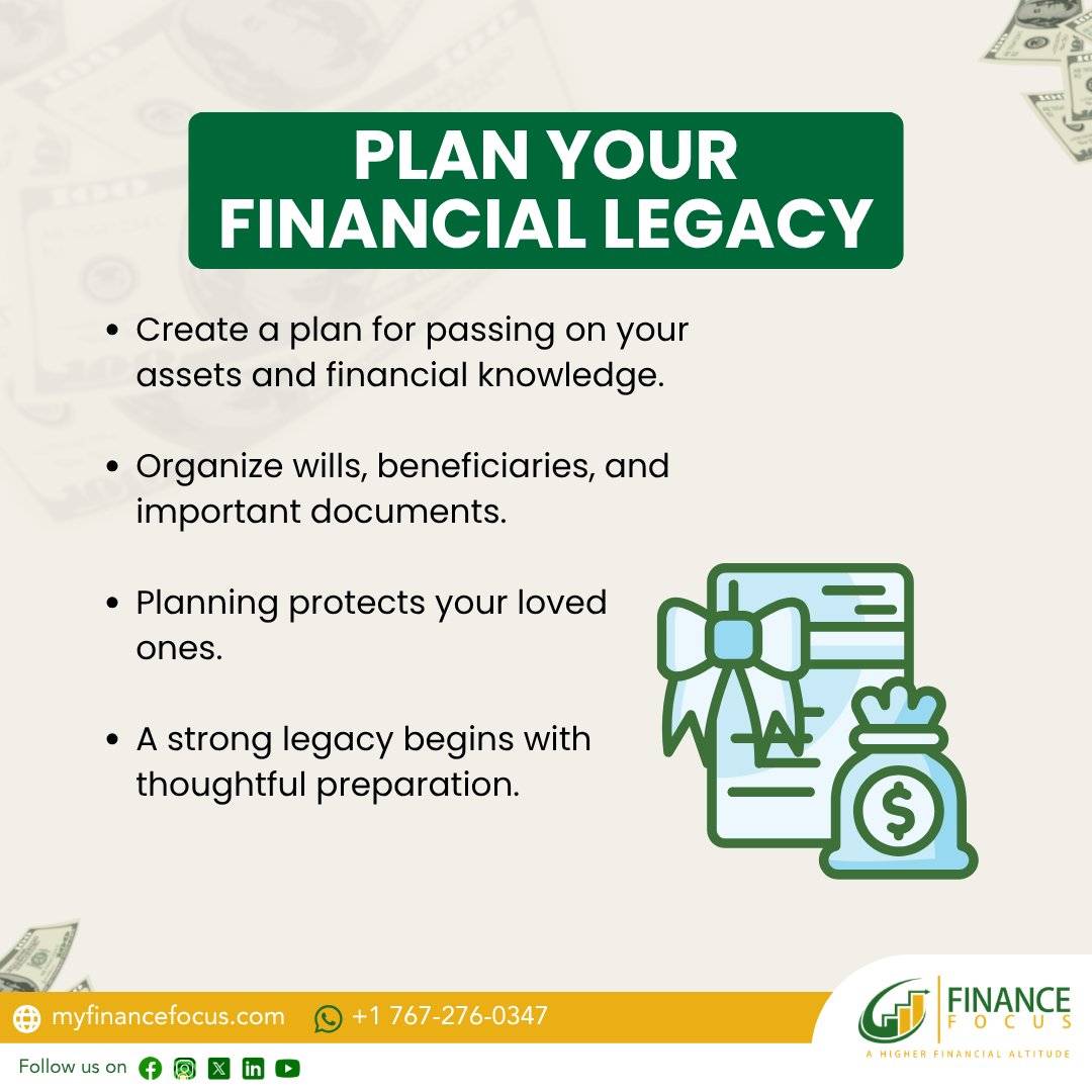 FinanceFocus767's tweet photo. πΌπ Plan Your Financial Legacy
Building wealth is only part of financial success protecting it for future generations is equally important.
#Financefocus #Planning https://t.co/OXU05Nxr7k