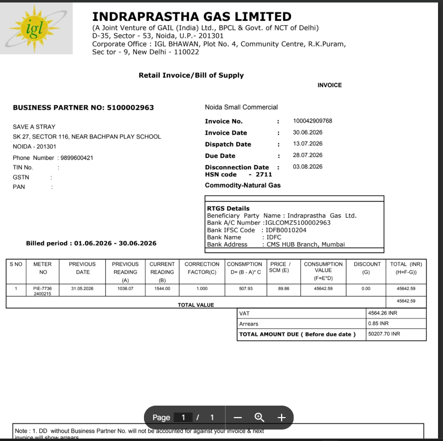 TheViditsharma's tweet photo. 🚨 Urgent Appeal🚨

Our monthly PNG gas bill is ₹50,200 and we need your support to clear it.

This PNG connection is the fuel behind our community kitchen, where we prepare thousands of fresh meals for hungry stray animals every month. Without it, our feeding work comes to a halt.

Every contribution big or small brings us one step closer to keeping the kitchen running and ensuring no innocent soul sleeps hungry.

Please donate via Pytm/GPay: 7042677382

https://t.co/a79tC5AcKi 

If you're unable to donate today, please share this post Your one repost could help it reach someone who can support.

Together, we can keep the meals going for those who have no one else. 
#Dogs
#animalWelfare