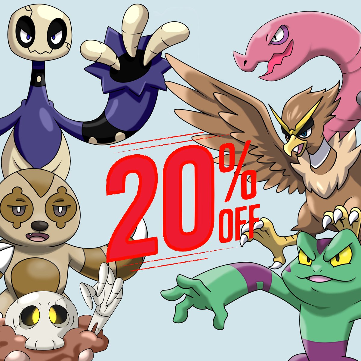 jhonnyb_art's tweet photo. To expand the page's reach and help some of these little monsters find a new home, the entire shop is 20% off until July 19th.

Use code JHONNYARTZ20 to get your discount, or use the link in the comments. https://t.co/NhHlVis6Vx