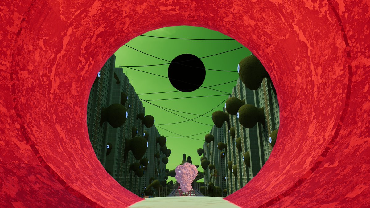 nanakuseVRC's tweet photo. こういうアートワールドをVRで見るためにVRChatをやってる節はあります https://t.co/XG0K4I0wBw