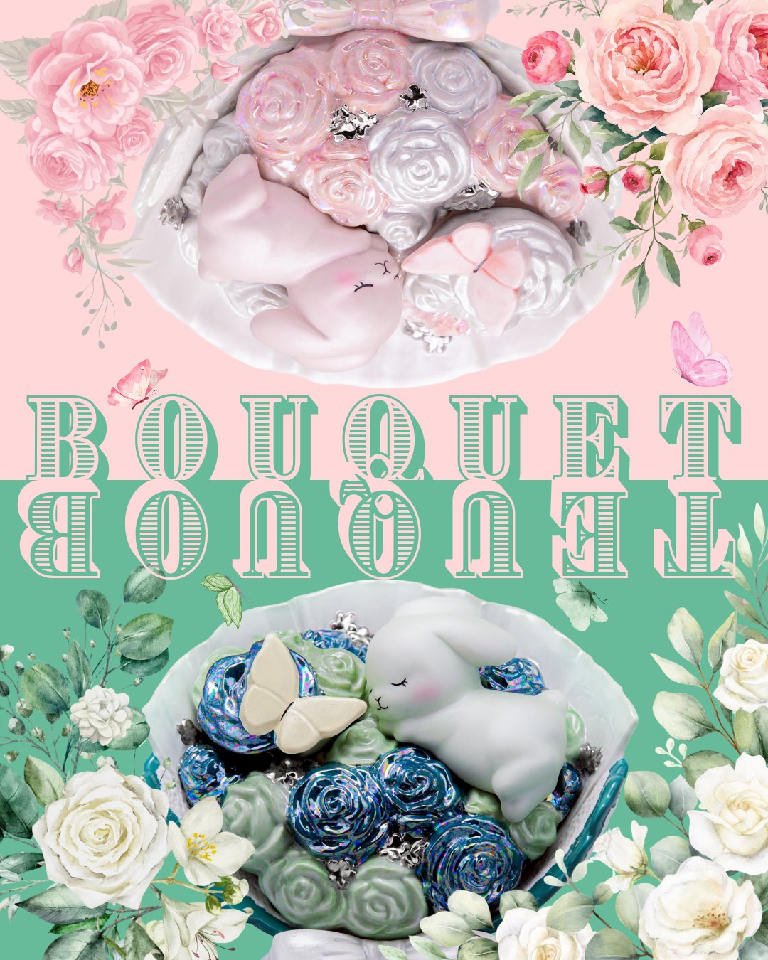 Flower Rabbits Decanter フラワーラビッツデキャンタ a X: 