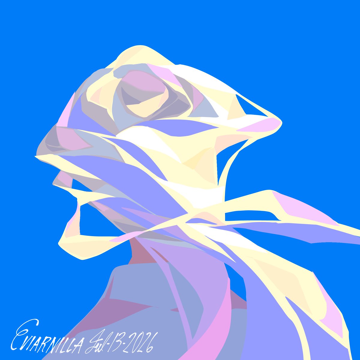 Eviarnilla's tweet photo. I was trying to study those crazy chinese color theory purely from memory by drawing hair but I accidentally made it look like a rose https://t.co/nP1MTstaRE
