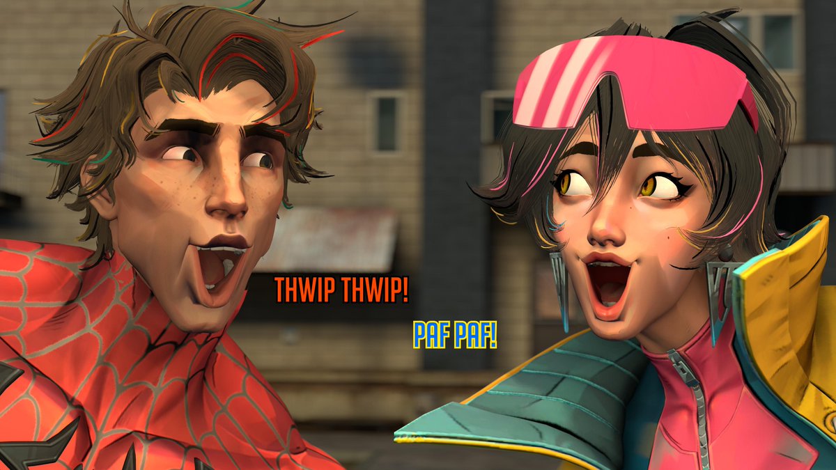 EggheadCobra's tweet photo. Spider-Man and Jubilee's in-game interactions in a nutshell

#MarvelRivals #spiderman #jubilee #sfm #sourcefilmmaker #3d #fanart https://t.co/ZlMjdDj3hr