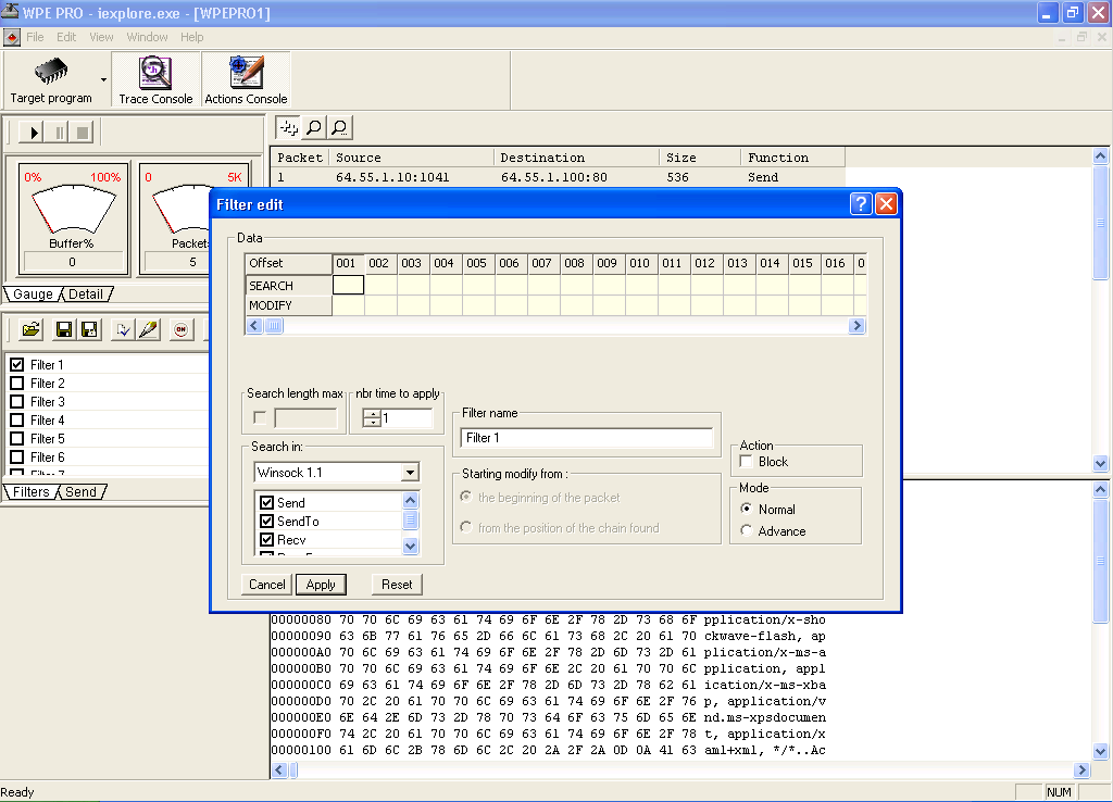 yuuki26's tweet photo. WPE Pro Alpha 0.9a, a packet sniffer i used back in elementary school.
my first experience with network technology and reverse engineering. https://t.co/BHdoVIQure