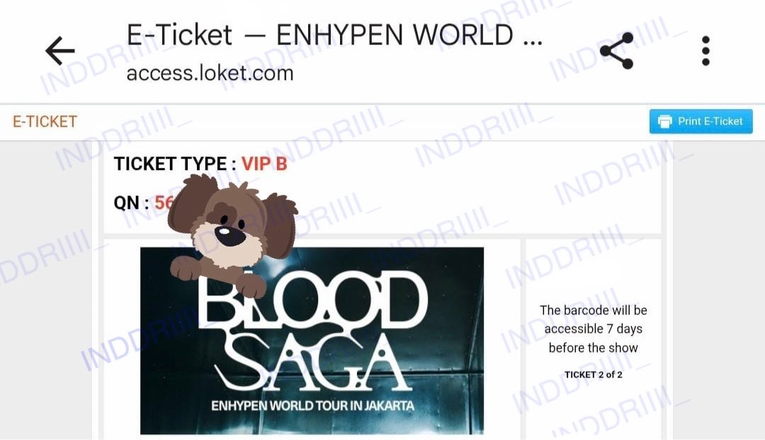 inddriiii_'s tweet photo. WTS VIP B QN 56X diurus sampe tiket fisik.. harga by DM ya gaes.. trusted war presale makasi.. #WTS #ENGENE https://t.co/HSVWeeie6S
