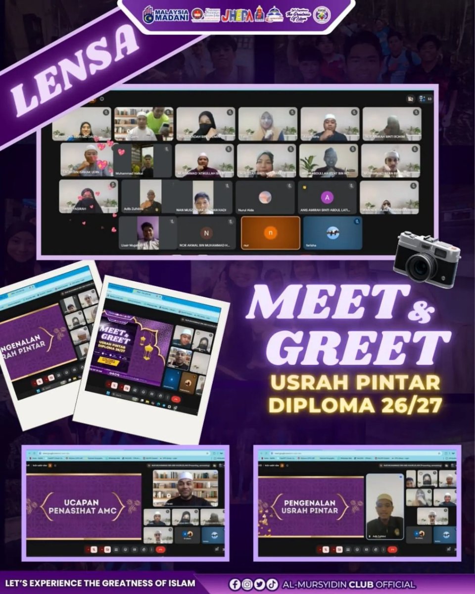 AMCUPSI's tweet photo. 📸 LENSA MEET &amp; GREET USRAH PINTAR DIPLOMA 26/27

#AMCPower³
#11TahunAMCUPSI
#Let’sExperienceTheGreatnessOfIslam https://t.co/w0KdaEtOUm