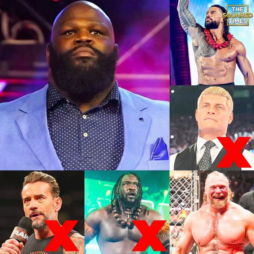 TheSquaredTimes's tweet photo. Mark says Roman Reigns, Oba Femi and Brock Lesnar have all surpassed Cody Rhodes and CM Punk in WWE 👀🚨 
“I don’t think Cody Rhodes or CM Punk are WWE’s biggest attractions anymore. I think Roman Reigns is in the driver’s seat as the main star in the company. He’s obviously championship material. 
I’d also put Brock Lesnar and Oba Femi ahead of Cody and Punk.”
—Mark Henry via Busted Open Radio