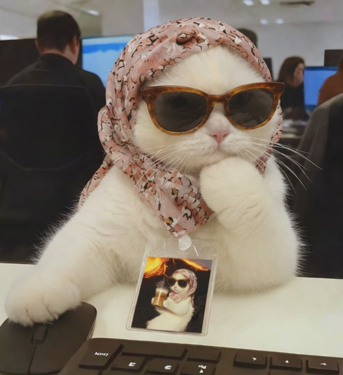 GlamCatRH's tweet photo. focus on work $glamcat https://t.co/kXmYHLjU6w