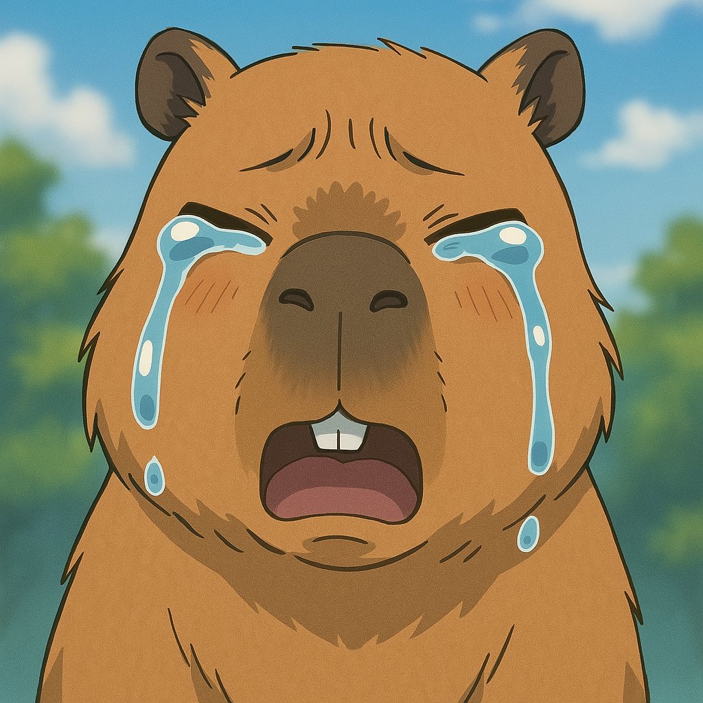 kapiBara111111's tweet photo. すみません、体調不良で本日の配信お休みします。
(;´･ω･) https://t.co/PF8nLyjngt