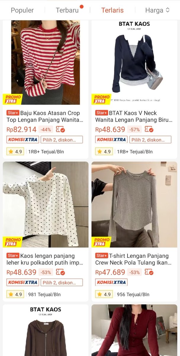 mrsissalee's tweet photo. KALIAN HARUS CEK ❗️🥹🫶🏻
atasan kaos di store ini cantik cantik banget dan BANYAK UNDER 50RB AN 👚🩷 https://t.co/fD96Vr1ARz