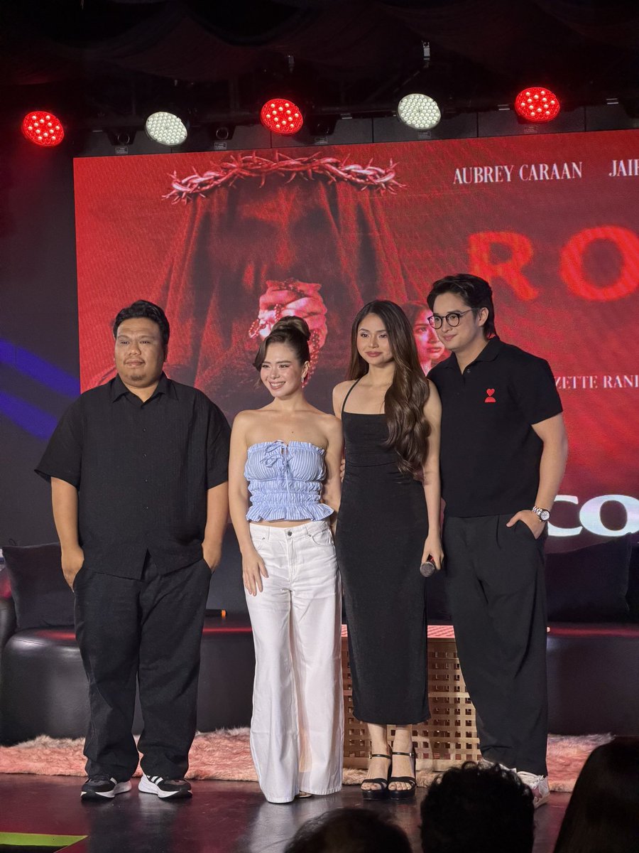 StudioVivaPH's tweet photo. LOOK: The stars are here! ✨ Meet the cast and director of ROSARIO at the film's media conference.

Abangan ang newest horror movie based on a Filipino superstition, ‘ROSARIO’.

AUGUST 5 Exclusively In Cinemas!

#Rosario #RosarioMovie https://t.co/eH9Rcrjo2S