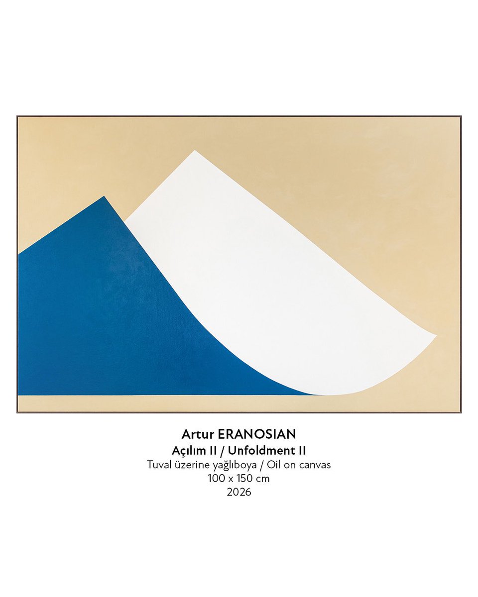 Galeri77art's tweet photo. Artur ERANOSIAN
Açılım II / Unfoldment II
Tuval üzerine yağlıboya / Oil on canvas
100 x 150 cm
2026

“RHAPSODY”
Narek Arzumanyan, Artur Eranosian
04.06.2026 - 29.08.2026

Yer (Location): Galeri 77, Hacımimi Mah. Necatibey Cad. Sakızcılar Sk. No: 1/E, Karaköy, Beyoğlu, İstanbul

Ziyaret Saatleri (Visiting Hours):
Pazartesi – Cumartesi (Monday to Saturday), 10.00-18.00

#Galeri77 #Rhapsody #NarekArzumanyan #ArturEranosian #Exhibition