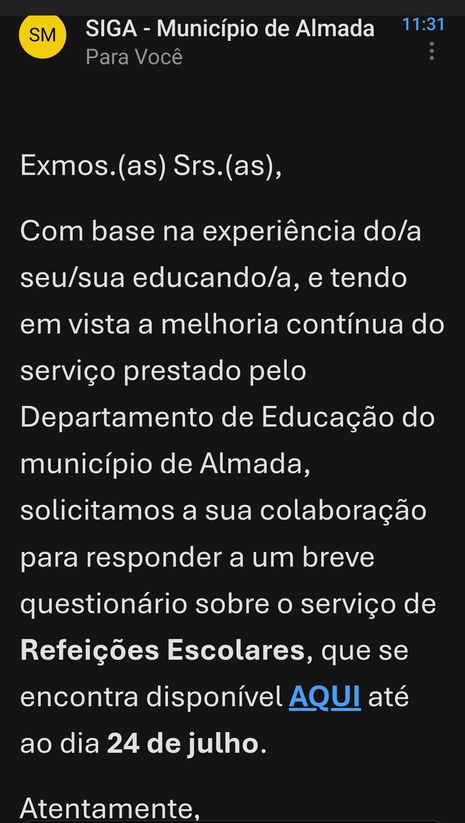generala's tweet photo. 🙄
Resposta: a minha filha não come na escola porque a comida não enche e cova de um dente e não vale nada. Quem me dera que fosse boa. Poupava-me tanto trabalho. https://t.co/s6QY7FsiFU