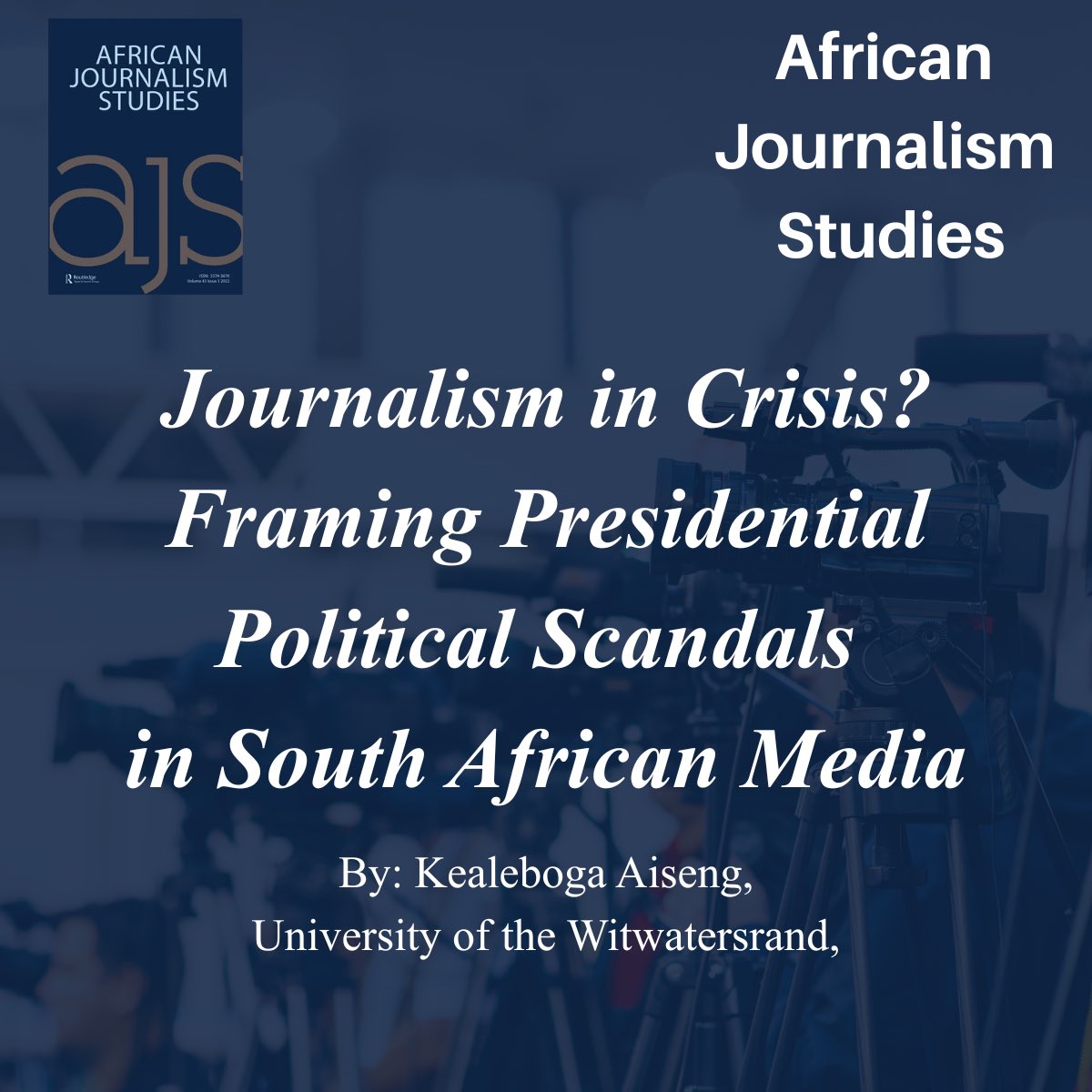 AfrJournStud's tweet photo. A new study by Kealeboga Aiseng compares how South African outlets covered the Nkandla homestead controversy under former President Jacob Zuma and the Phala Phala farm controversy under President Cyril Ramaphosa. 

Read the full article here: https://t.co/v2lLtnKRIk https://t.co/CWkHA2sYmW
