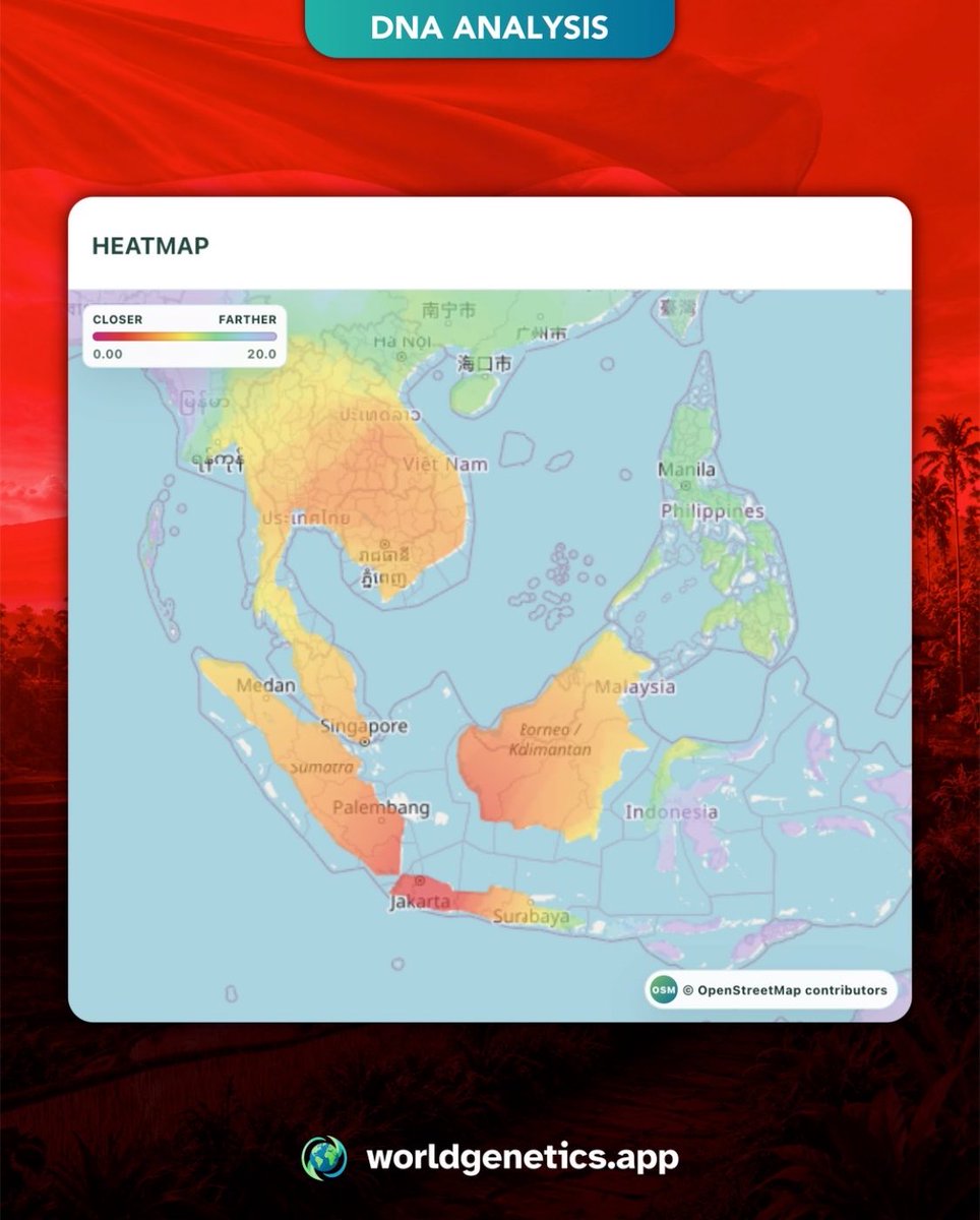 dittolongdit's tweet photo. found this on ig. 

menarik juga ternyata secara genetik, orang jawa bahkan lebih deket ke orang thai daripada ke orang melayu. https://t.co/IbKKCVMzo3
