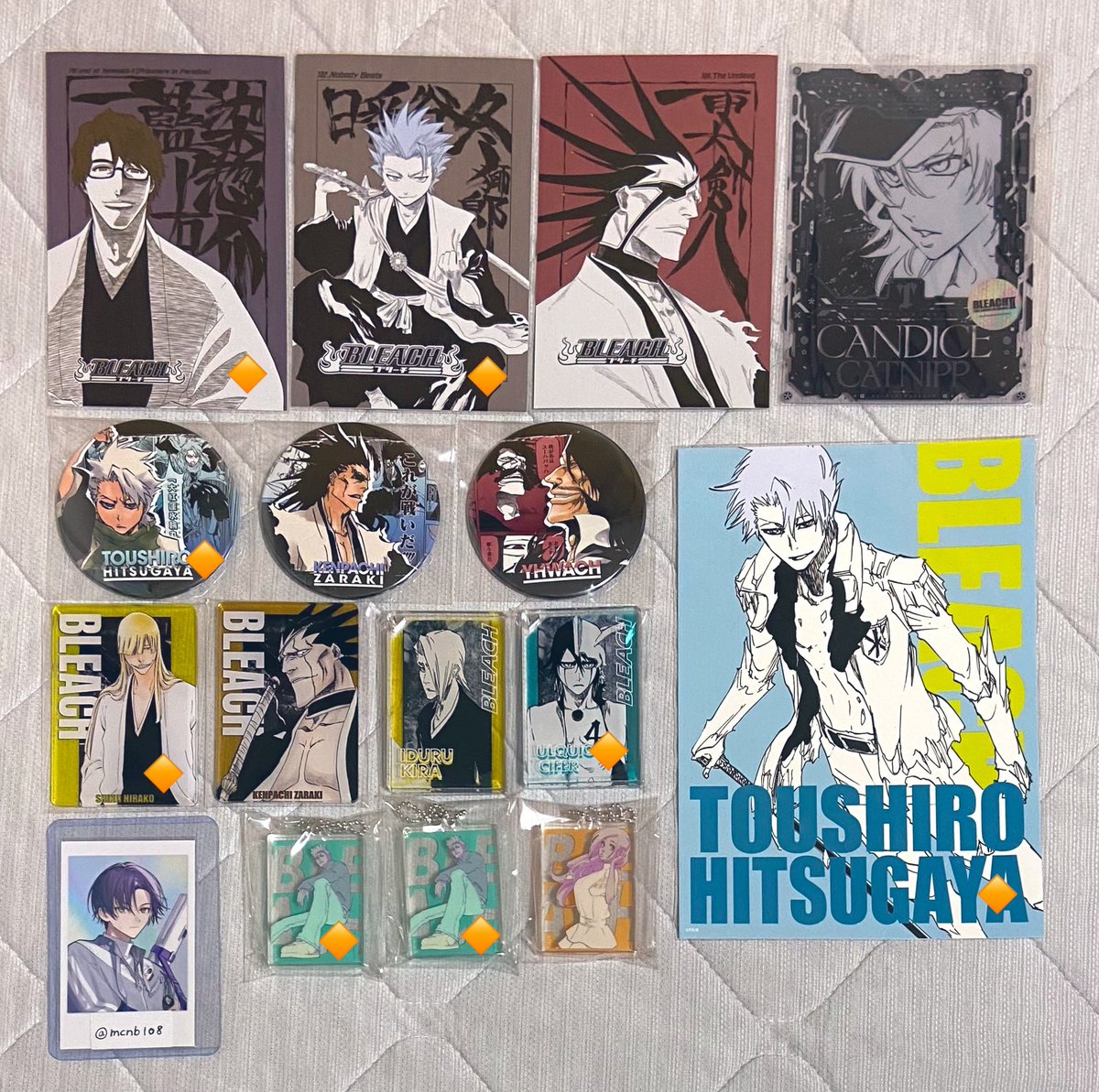 mcnb108's tweet photo. 【交換/譲渡】BLEACH WORLD CYN BHDC マット缶バ クリアミニ色紙 アクリルコースター ステッカー ポスカ LAM 

譲:画像 1~4

求:同種 画像5(⭐️＞無印)＞異種 一護 白哉、定価＋送料

大阪手渡し、譲渡のみ郵送⭕️
🔶は交換のみ https://t.co/cPdiWGGNF7