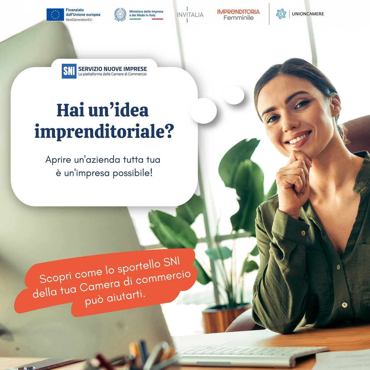 CCIAARIVLIG's tweet photo. โ Ti interessa sapere se hai la stoffa per fare impresa?
โ
Confrontati con gli esperti del Servizio Nuove Imprese #SNI per verificare le potenzialitร della tua idea dโimpresa
๐ Scopri di piรน: ๐ https://t.co/sdMj6NoOId
Ns contatti๐
https://t.co/kk3QhCpWcF
#cciaarivlig https://t.co/bOcvpGzS3e