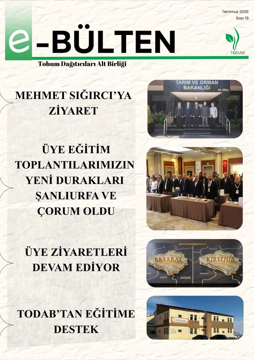 todab_info's tweet photo. TODAB E-Bülten web sitemizde yayınlanmıştır. 

https://t.co/FhbJciNIJq

Keyifli okumalar. https://t.co/DNNtoHohvH