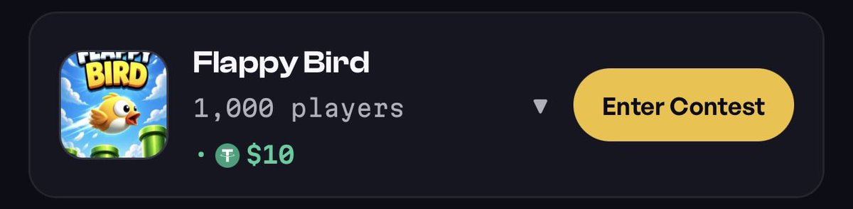 Jammrcom's tweet photo. we have reached 1,000 players in this cycles contest for Flappy Bird.

Who’s going to win the solana:Es9vMFrzaCERmJfrF4H2FYD4KCoNkY11McCe8BenwNYB ? https://t.co/gPEKXtCyje
