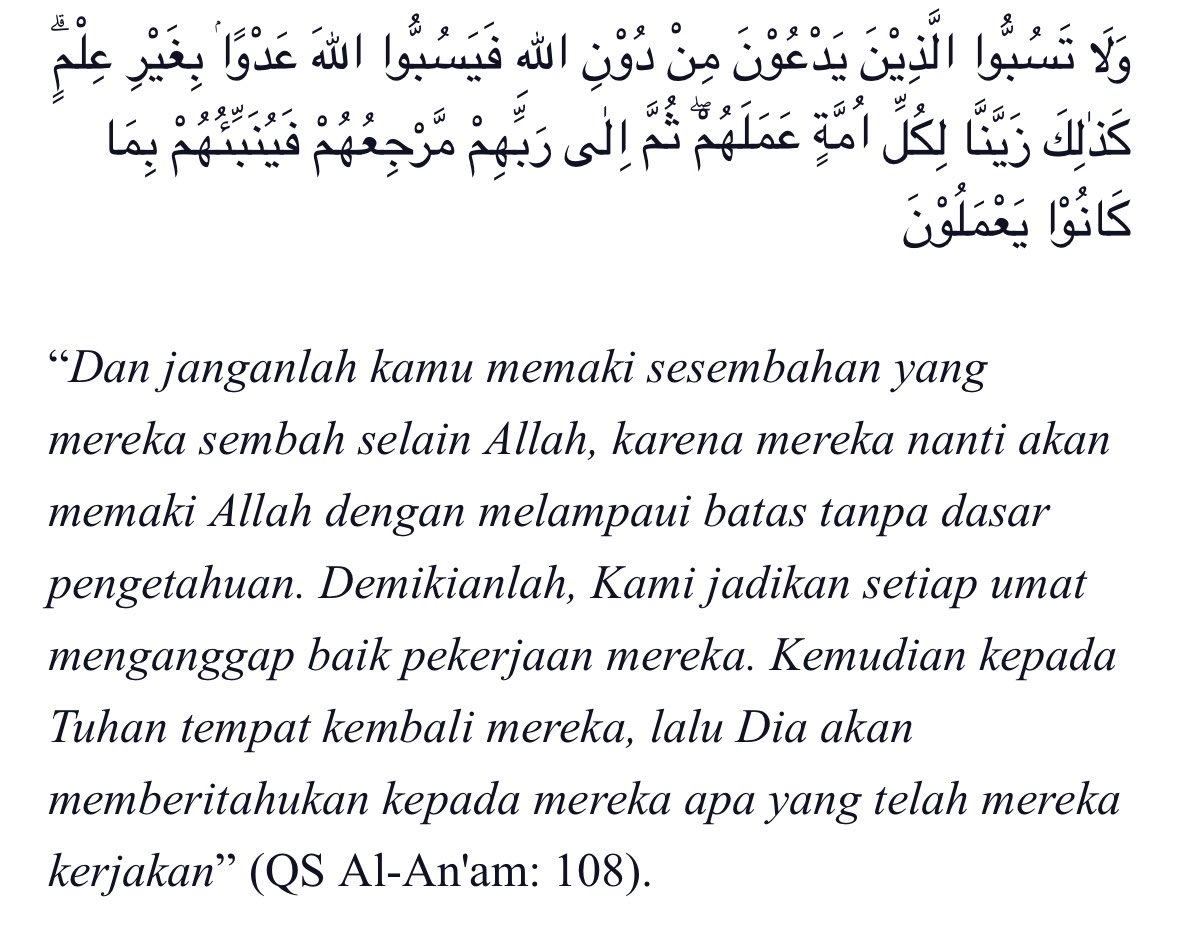 lilaccountz's tweet photo. emang penistaan agama sih menurutku juga. klo dlm islam bahkan gaboleh ngemocking ajaran atau sembahan org lain. ada ayatnya di surah Al An’am : 108.

tapi setauku, peraturannya yg bisa melapor cuma pemeluknya ga sih? nah pemeluk Hindu bisa nih utk melapor ini👍🏼 https://t.co/NpEsonnBDa