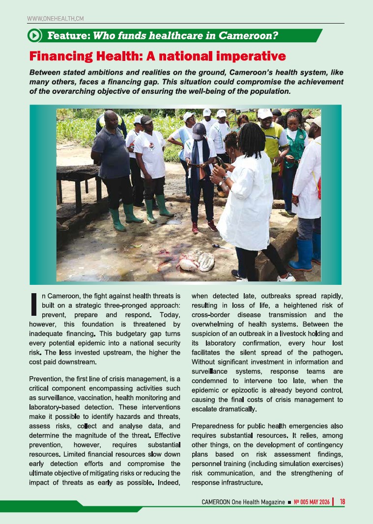 CmrZoonoses's tweet photo. The Cameroon One Health Magazine, edition N°005, is available !!

In this edition, you have a focus on "Health is wealth: A priority strategic investment"

Download it for free here: https://t.co/8qxN0Zouh2 https://t.co/U4PtpyUIWF