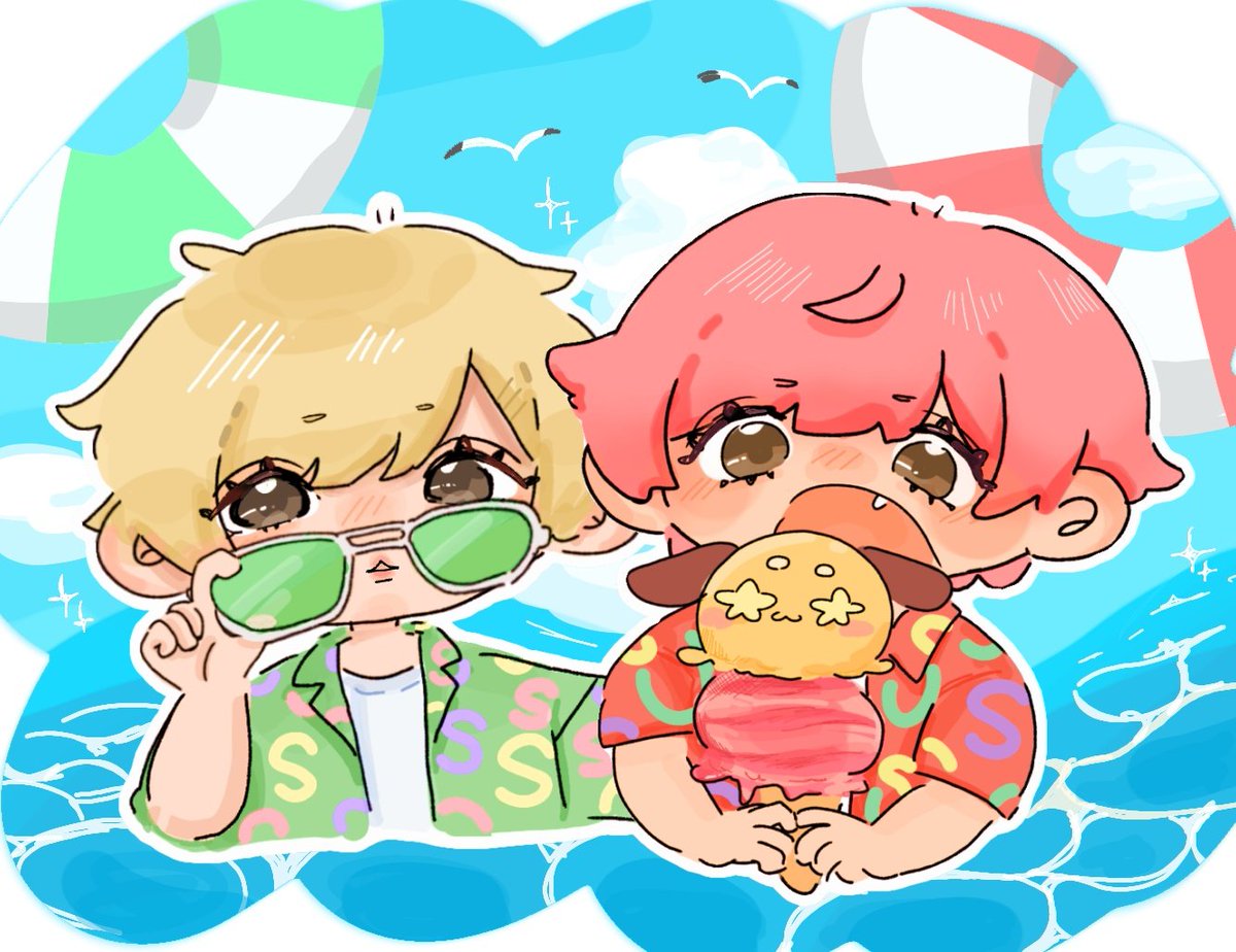 YuNi_0912's tweet photo. 夏だ！日焼けだ！うらさかだ！！🏖️🌞
#うらたぬ王国の美術館 
#坂田です https://t.co/QZf2K6WKgp