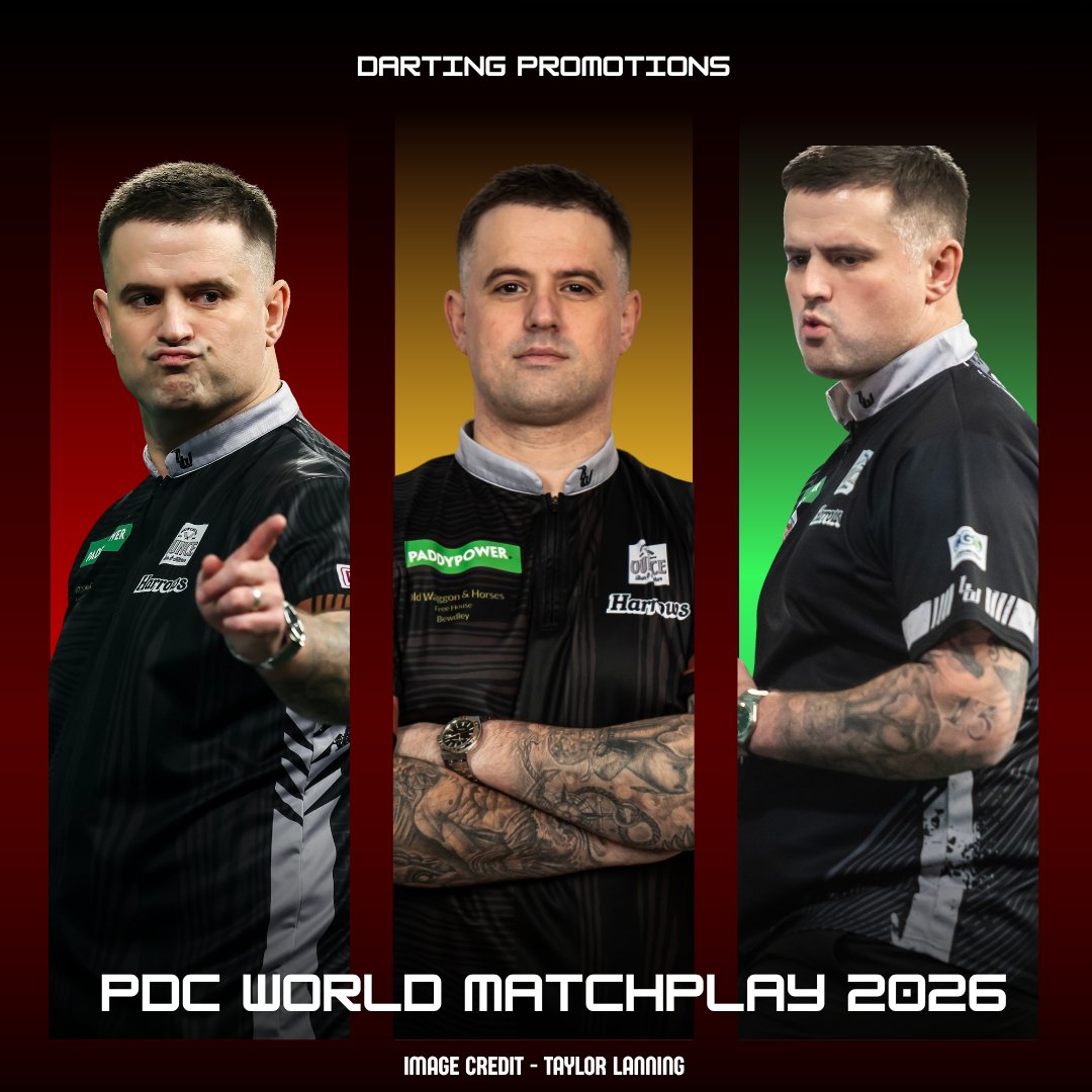 dartingp's tweet photo. 🗼 IT'S WORLD MATCHPLAY WEEK!

Luke Woodhouse represents Darting Promotions in Blackpool this time around and is due to take on Josh Rock in round one.

Woody's match is scheduled for 7pm on Saturday night, although this could well change if England win tonight!

#Darts #TeamDP https://t.co/fq78iTEq4X