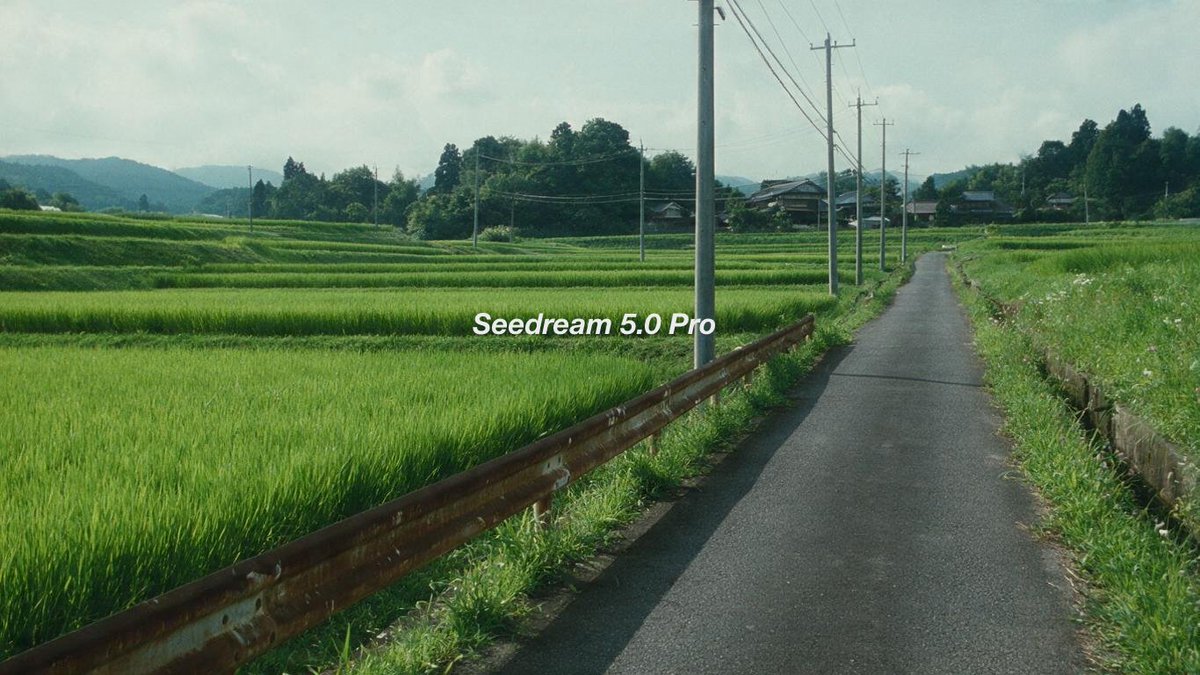 Cinematic Japanese Rice Paddy Landscape