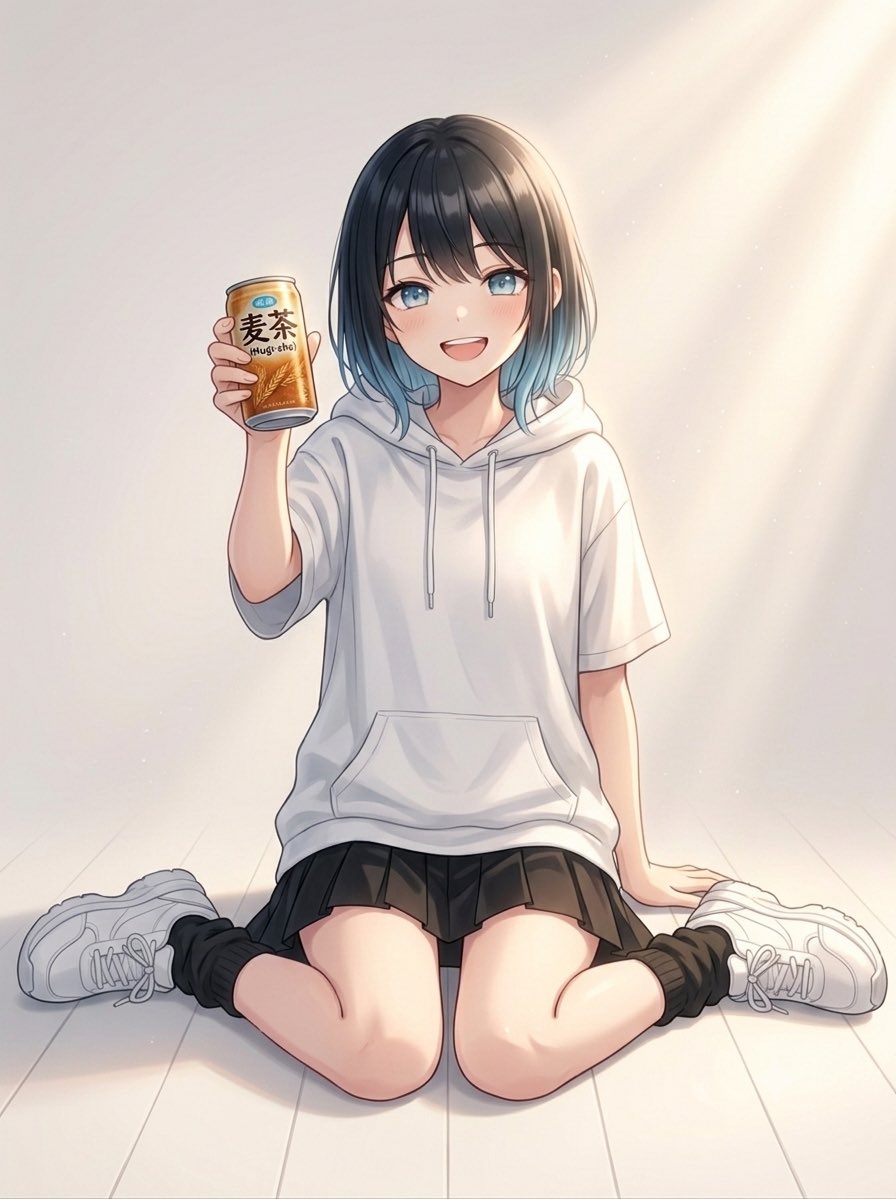 derimaru_0916's tweet photo. 今日も暑かったですね〜🥹
おつかれ生でした〜😆✨
#AIイラスト https://t.co/uHFnoKn3Yb