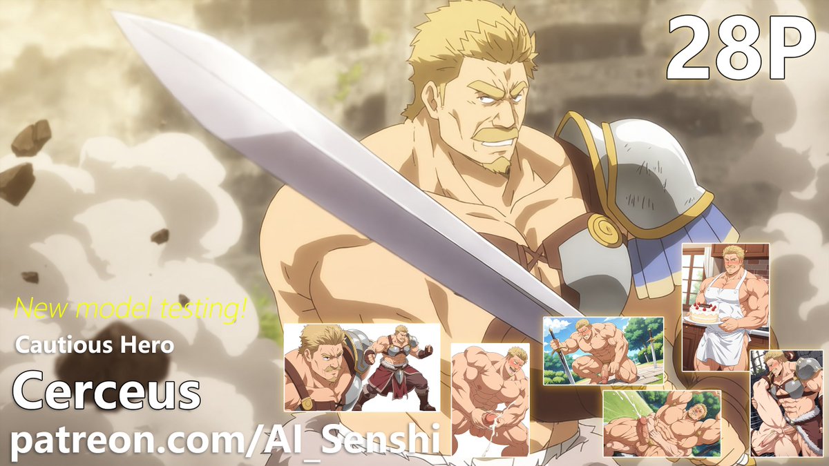 AI_Senshi_69's tweet photo. 【Model Test】 Cerceus ，Cautious Hero: The Hero Is Overpowered but Overly Cautious，この勇者が俺TUEEEくせに慎重すぎる https://t.co/Qy7QVEzTNd