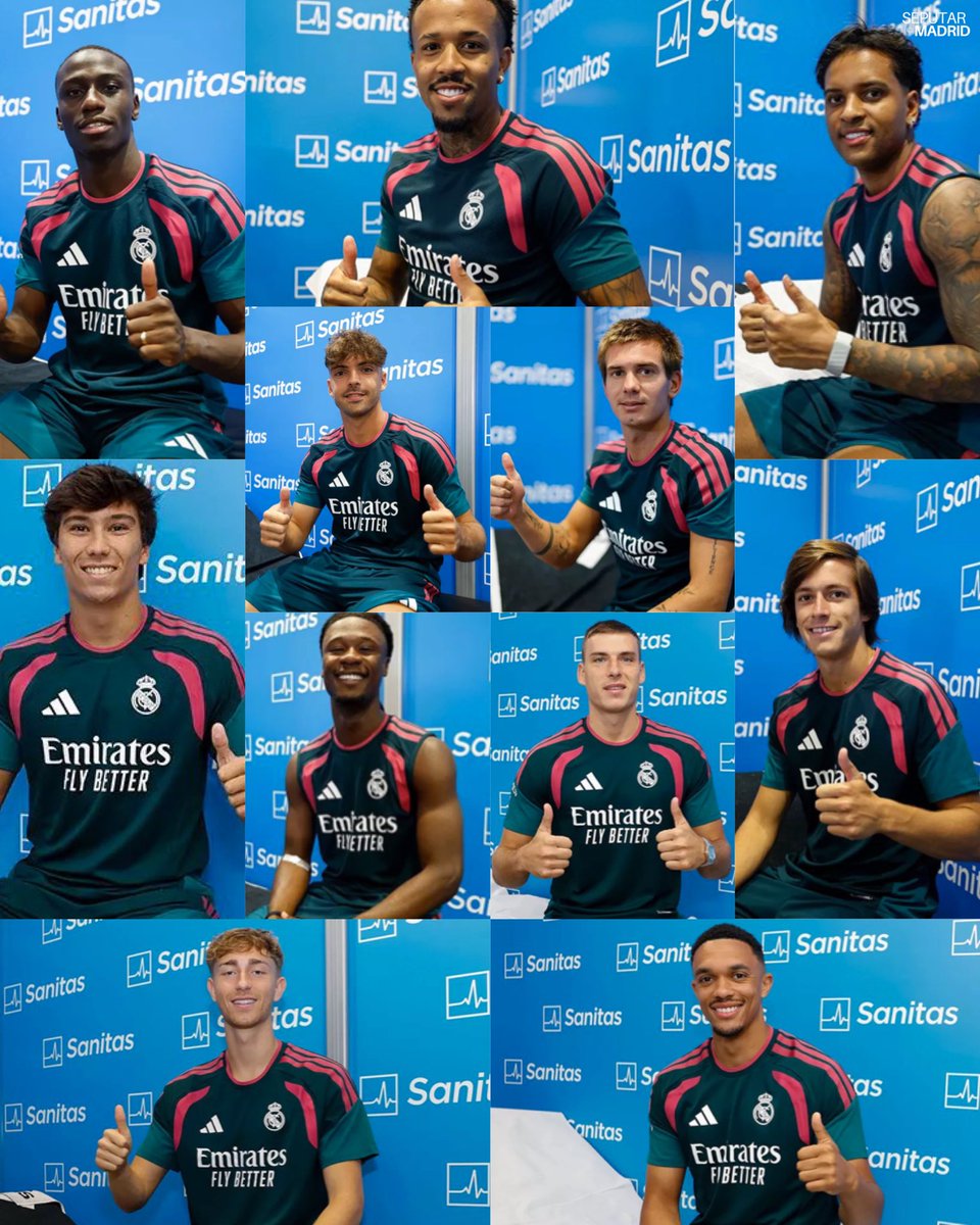 SeputarMadrid's tweet photo. 🚨 BREAKING: Para pemain Real Madrid telah menyelesaikan pemeriksaan medis di Valdebebas pagi ini waktu setempat. Pada sore hari pukul 17.00 (22.00 WIB), sesi latihan di lapangan akan berlangsung.

Musim 2026/27 Real Madrid TELAH DIMULAI! https://t.co/CeWTPLmeM6