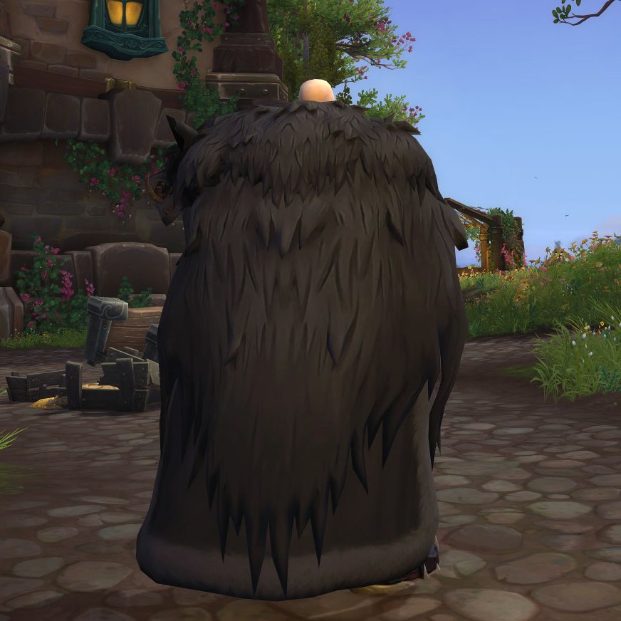 Xun89341809's tweet photo. For anon custom 3D - fullbody fur cape with wolf's head
Works like belt-slot item instead cape and have his own physics

#worldofwarcraft #human https://t.co/9GiSy17Gdg