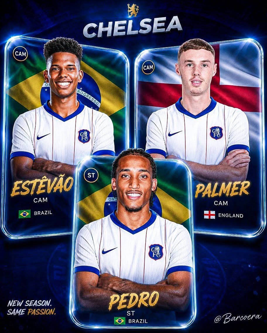 FrankKhalidUK's tweet photo. Fully rested,  injury free, I can’t wait for these 3 players to destroy defences in the Premier League. https://t.co/hlwOyXYLC0
