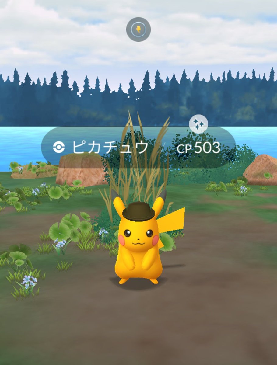 Suzuironeko's tweet photo. コノハナ100とピカチュウ色違い✨
＃ポケモンGO https://t.co/mA3bGZjRZz