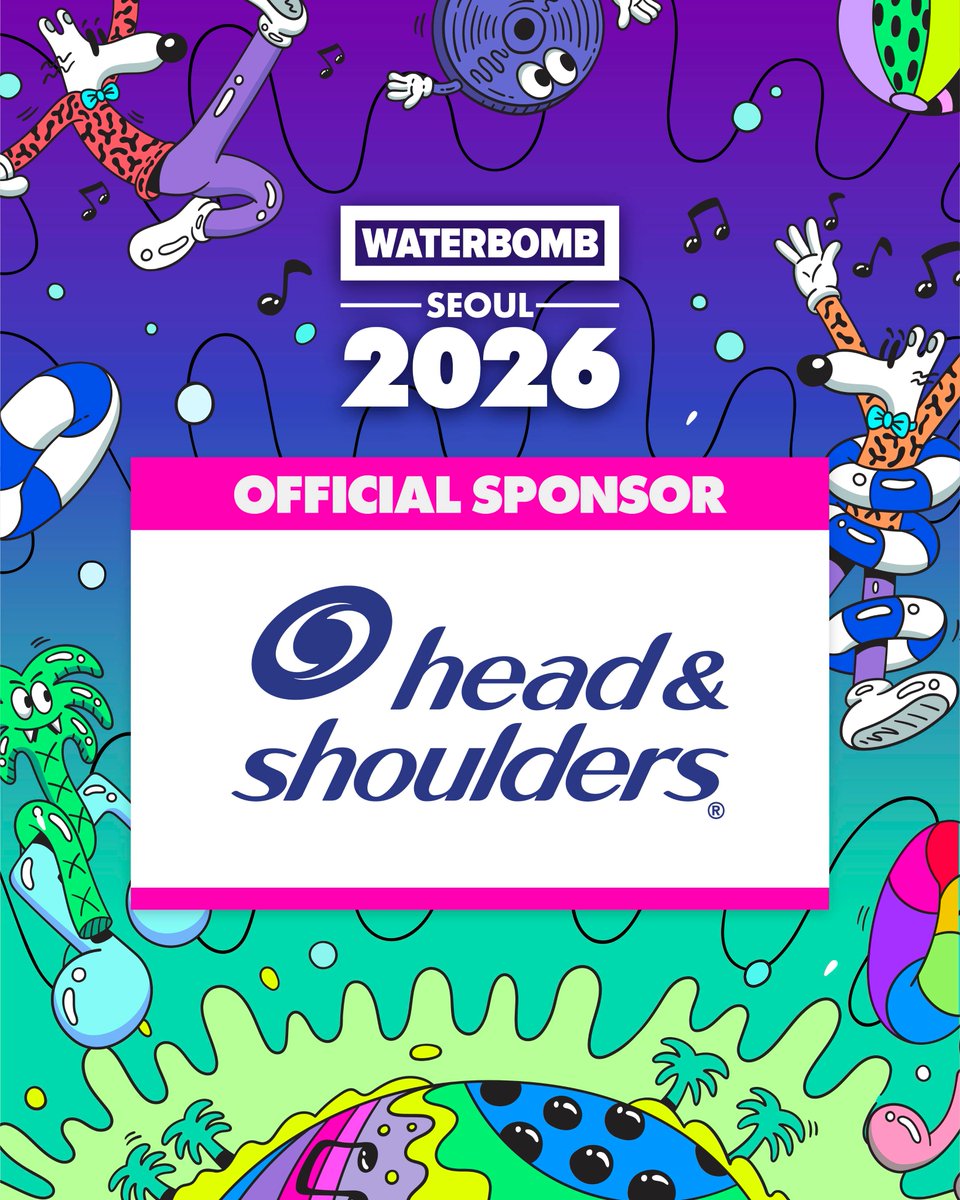 waterbomb_seoul's tweet photo. 여름 두피 고민 시원하게 싹! HEAD & SHOULDERS

철저한 연구와 분석을 통해 두피 고민별 맞춤 솔루션을 제공하는 세계 판매 1위 샴푸 브랜드 헤드앤숄더가 워터밤 서울 2026의 공식 스폰서로 함께합니다!

헤드앤숄더와 함께 쏟아지는 짜릿한 물줄기 속에서, 얼음으로 샤워하는 듯한 압도적인 시원함을 만끽하세요!❄️

#HEAD&SHOULDERS #WATERBOMB #WATERBOMB2026 #WATERBOMBSEOUL #헤드앤숄더 #워터밤 #워터밤2026 #워터밤서울