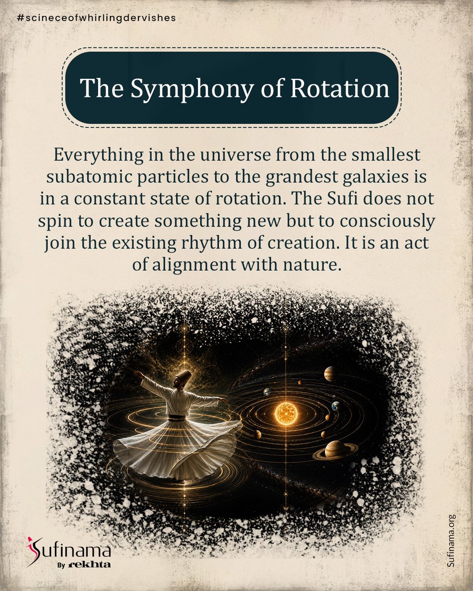 Soofinama's tweet photo. Like the whirling dervish, align your heart with the divine. Bridge heaven and earth to find your quiet center.
Swipe to join the journey within.
#Sufinama | #Sufism | #Sufi | #scienceofwhirlingdervishes | #SufiWisdom | https://t.co/DcLJjQrgP9