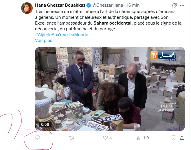 BreikaBeiba's tweet photo. "L'ambassadeur du territoire du Sahara Occidental / Western Sahara" !! La propagande algérienne est tjrs aussi débile par la gâtée (du moment) du régime illégitime älgérien. 

#SaharaOccidental #WesternSahara 
#SaharaMarocain #BêtiseÄlgérienne 

#الصحراء_الغربية 🇲🇦 https://t.co/6wTCSGGgbN