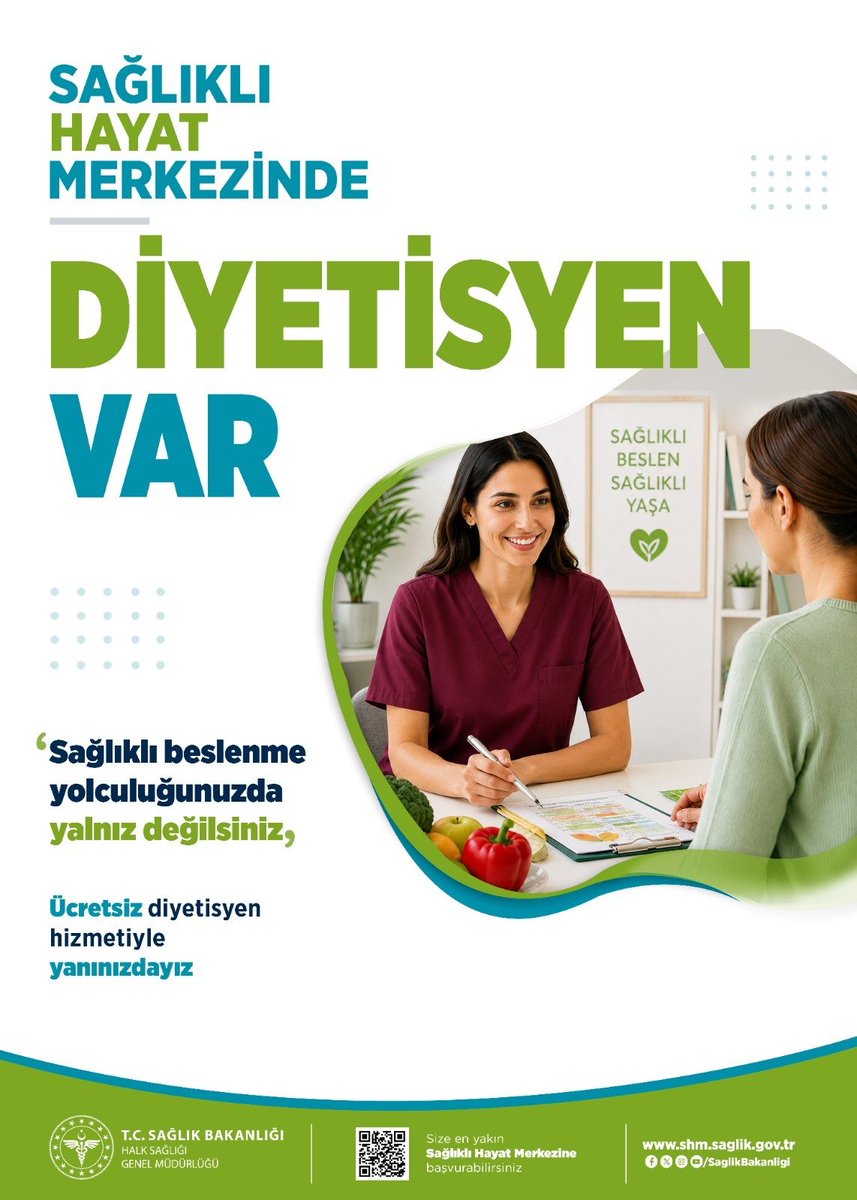 CALDH20's tweet photo. SAĞLIKLI HAYAT MERKEZİNDE DİYETİSYEN VAR 
Sağlıklı beslenme yolculuğunuzda yalnız değilsiniz, 
Ücretsiz diyetisyen hizmetiyle yanınızdayız
#SağlığınMerkezi https://t.co/jS9p7u60sQ