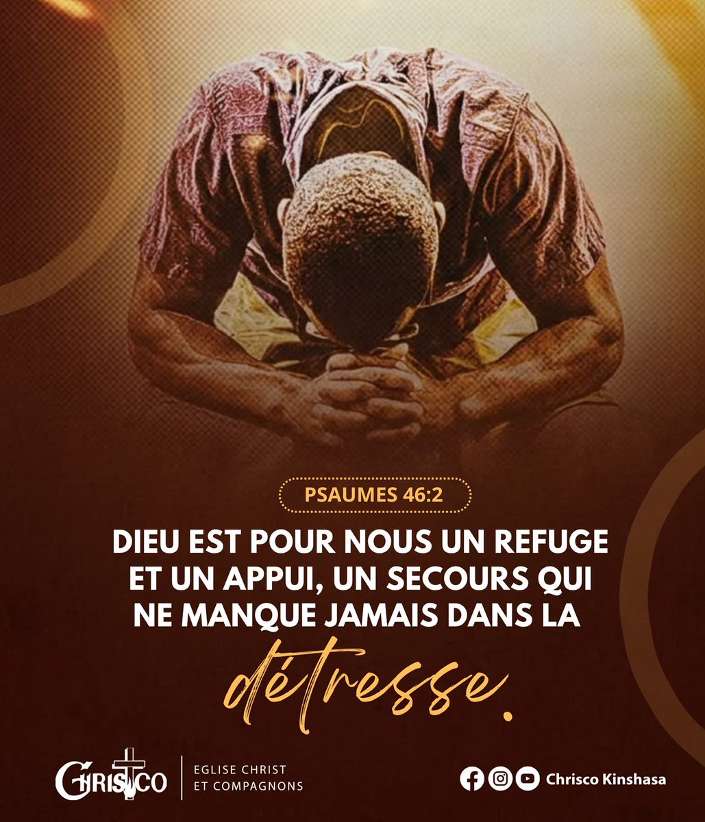 jeunessechrisco's tweet photo. Les difficultés changent, les saisons passent, mais Sa fidélité demeure. Quand les forces te manquent, Il devient ton appui. Quand tout semble s’effondrer, Il reste ton refuge.
#Psaumes46 #ConfianceEnDieu #Espérance #Foi #JésusChrist #Refuge #Prière #Chrisco https://t.co/O4yxQ2ItVK